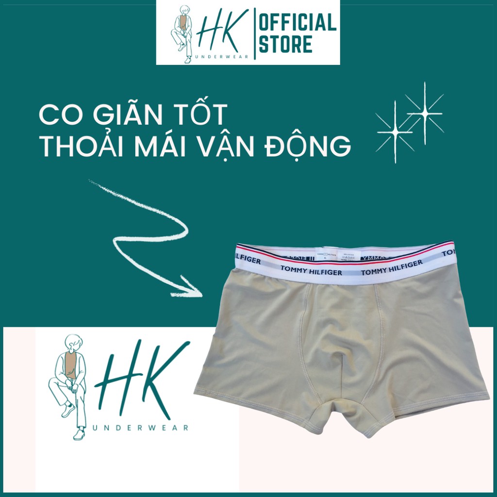 Quần Chip Nam Boxer Thun Lạnh Combo 4 Cái, Quần Xì Nam Đùi Thun Lạnh Cao Cấp Co Giãn 4 Chiều Cực Thoáng Khí Kháng Khuẩn