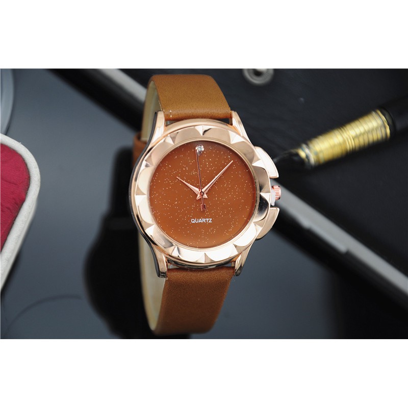 Đồng hồ thời trang nữ Viser VS04 viền hoa cực đẹp mặt to cá tính | BigBuy360 - bigbuy360.vn