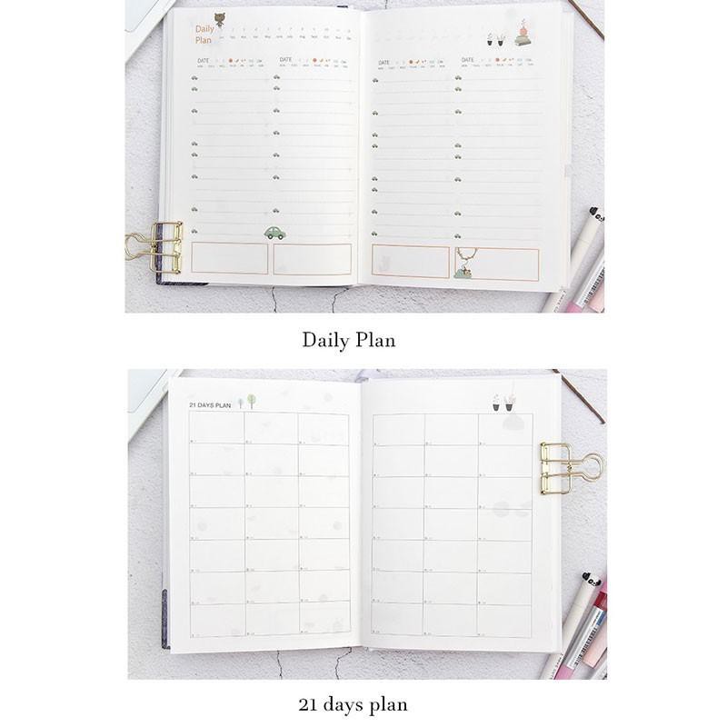 365 Ngày Nhật Ký Cá Nhân Planner Hardcover Notebook Nhật Ký 2021 Văn Phòng Lịch Trình Hàng Tuần Ghi Chép Cuộc Sống