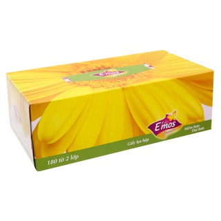 Giấy Hộp E'mos Premium 2 Lớp Ba Hoa - 180 Tờ.