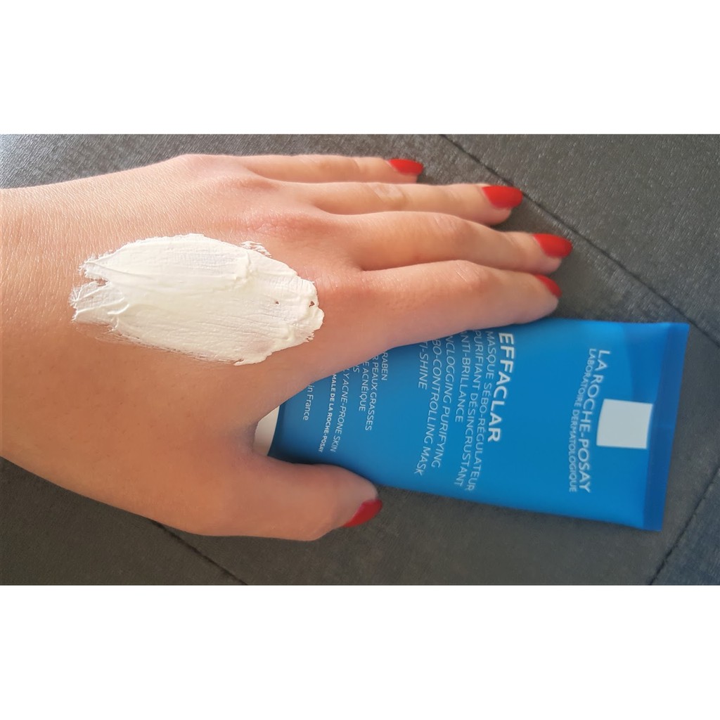 Mặt Nạ Bùn Làm Sạch Sâu, Giảm Mụn &amp; Giảm Bóng Nhờn La Roche-Posay Effaclar Sebo-Controlling Mask 100ml