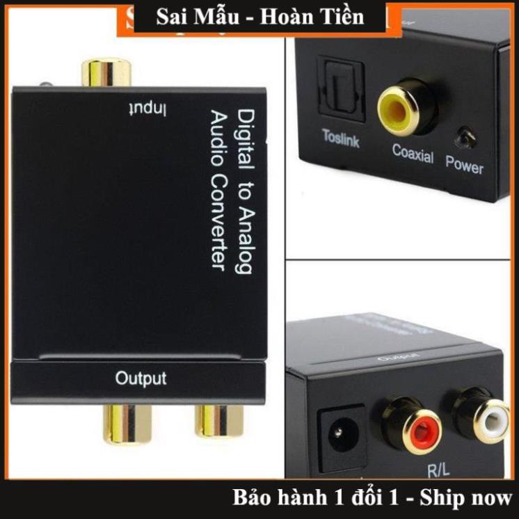 [Xả kho] Bộ chuyển đổi tín hiệu âm thanh từ cổng quang Optical sang tín hiệu AV - Cục chuyển đổi Audio Converter