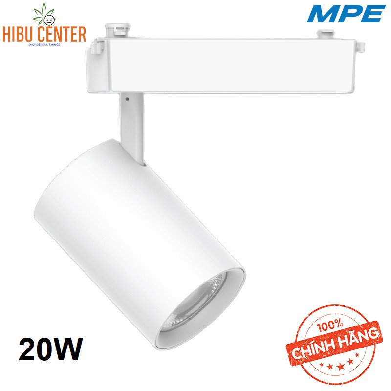 Đèn LED Chiếu Điểm Thanh Ray MPE Track Spotlight Series TSL (Thân Đèn Màu Trắng) 8W/ 12W/ 20W/ 25W/ 30W –Hàng Chính Hãng
