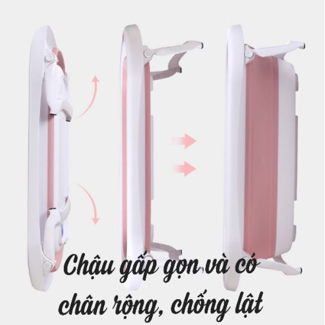 Chậu tắm Hanbei gấp gọn cho bé