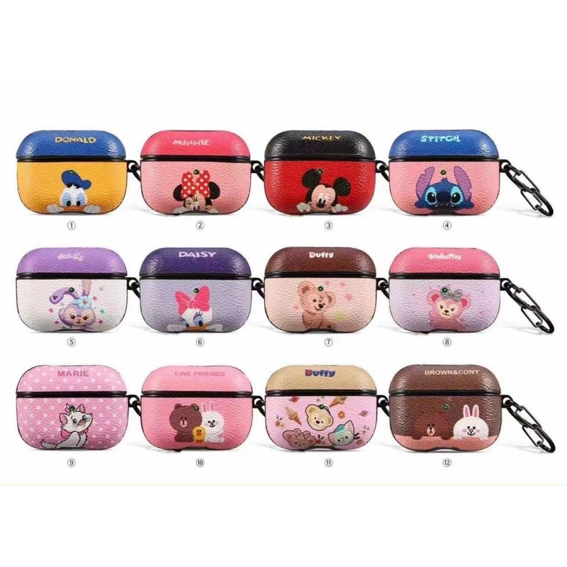 ☘️Tặng kèm móc treo☘️Case Airpod 1 2 Pro ...Vỏ bao bọc UNIQUE đựng tai nghe không dây airpods silicon vịt gấu Brown Thỏ