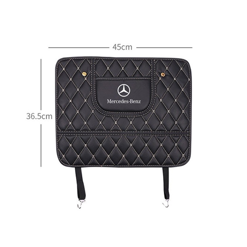 Tấm da bảo vệ lưng ghế xe hơi chống va đập cao cấp cho Mercedes Benz Amg E200 W210 W203 W124 W204 W211 W123 W205 W212