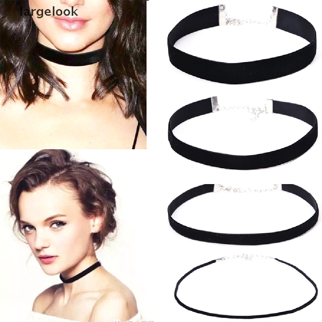 Vòng Cổ Choker Dây Nhung Đen Phong Cách Gothic Thời Trang Cho Nữ ♨Nóng Bỏng