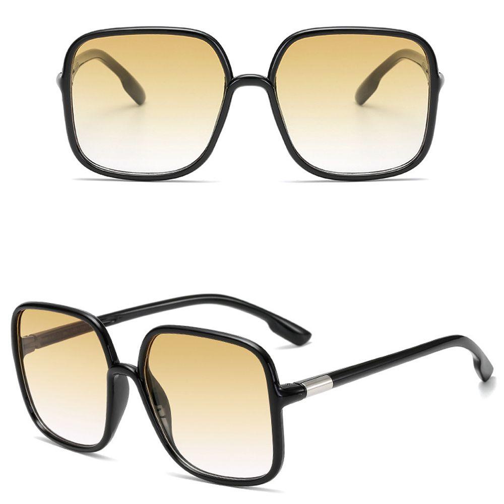 Kính Mát Gọng Vuông Lớn Phong Cách Vintage Dành Cho Nam Nữ