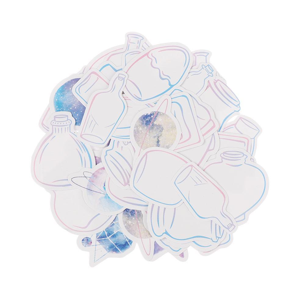 PISTA Set 46 Miếng Dán Trang Trí Đa Năng Phong Cách Nhật Bản