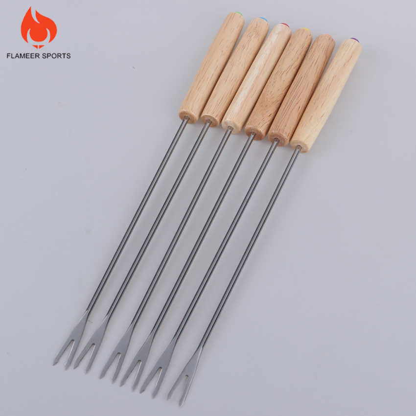 Set 6 Xiên Nướng Bbq Bằng Thép Không Gỉ