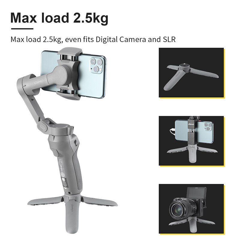 Tripod mini Ulanzi MT-10 có khớp hỗ trợ quay Vlog du lịch tiện dụng cho Osmo Mobile 2 3