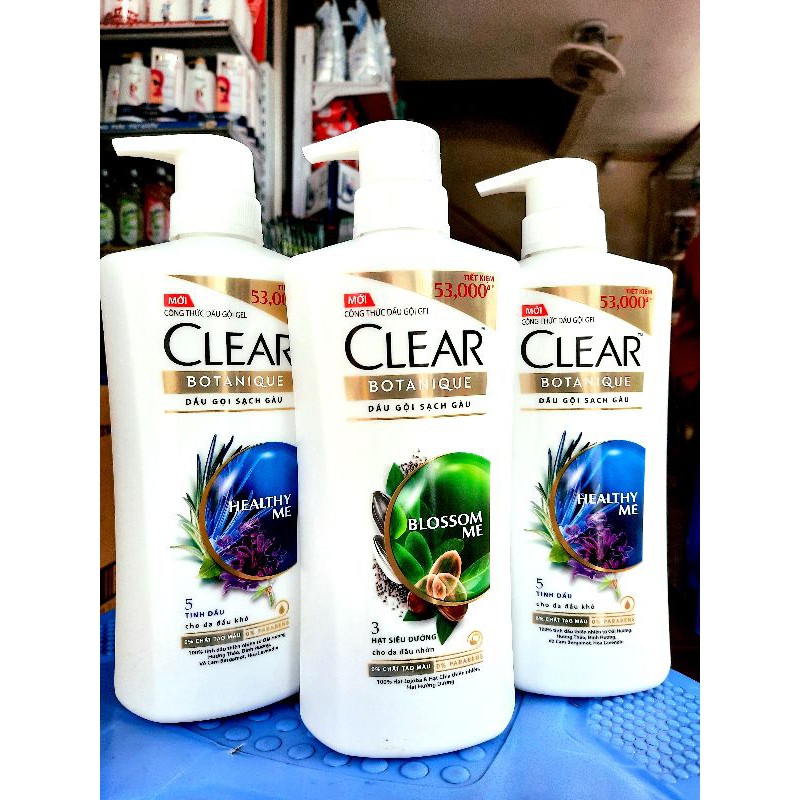 Dầu Gội CLEAR Bạc Hà 630g - 880g / CLEAR 5 tinh dầu - 3 hạt siêu dưỡng 630g