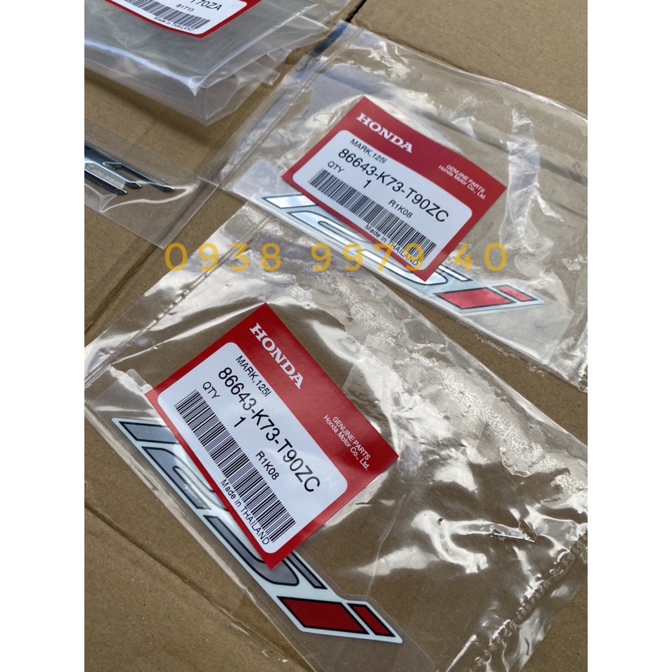 Tem Wave 125i, Tem 125i Wave cho Future Led đồ chơi Future 125 chính hãng Honda Thái Lan