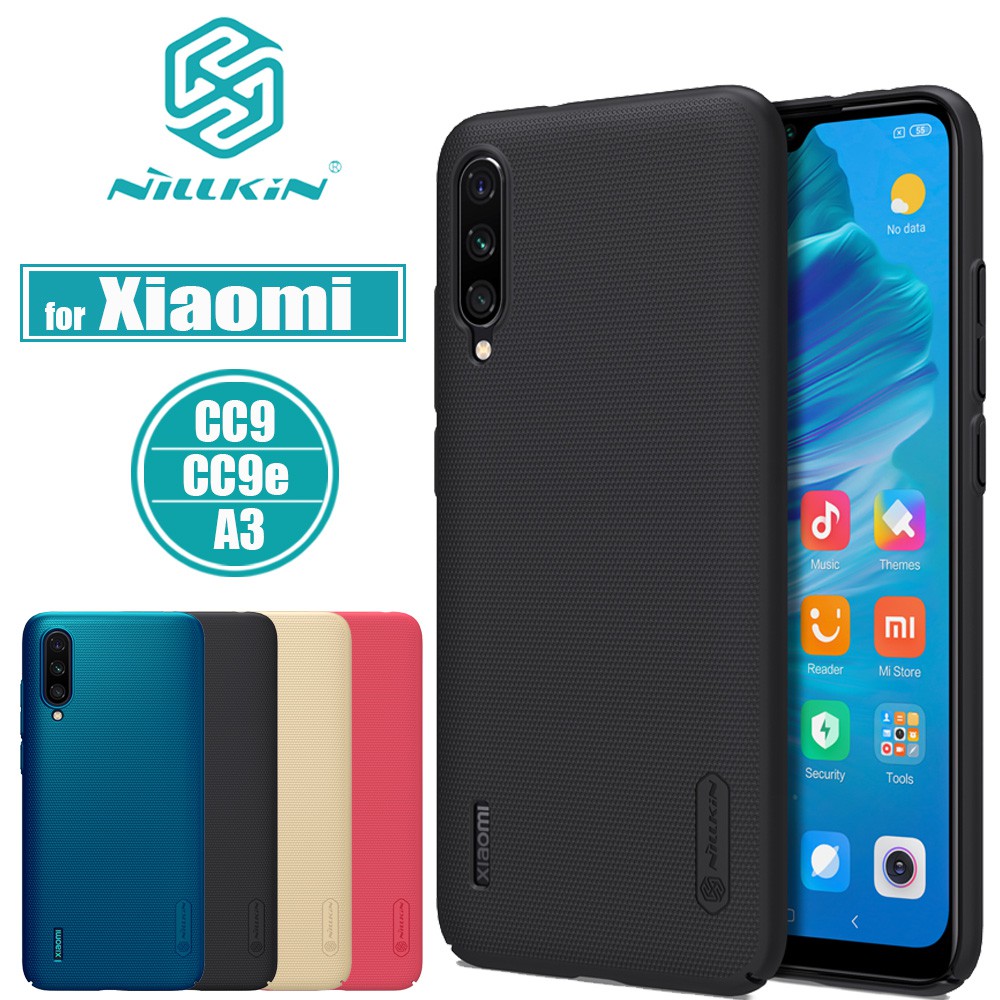 Ốp điện thoại nhựa cứng Nillkin bề mặt nhám cho Xiaomi Mi CC9 / Mi 9 Lite / Mi CC9e / Mi A3