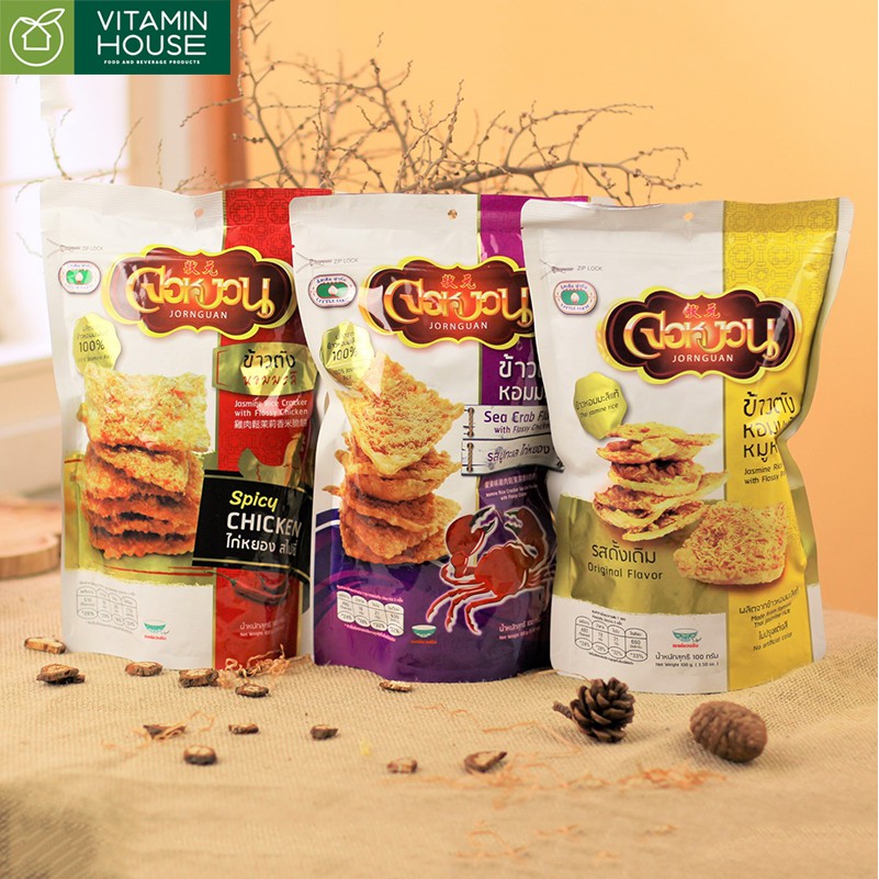 Cơm Cháy Chà Bông Gà cay/ Heo/ Tôm/ Cua 100g Thái Lan
