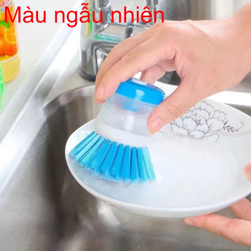 Bàn Chải Rửa Chén Có Nút Nhấn Tiện Lợi