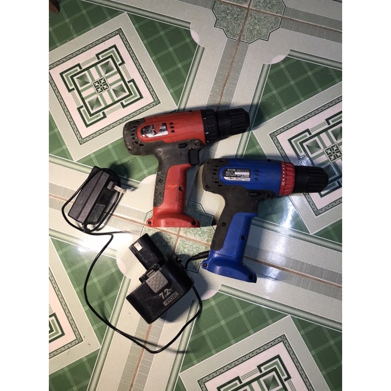 Bộ khoan pin ryobi 7.2v