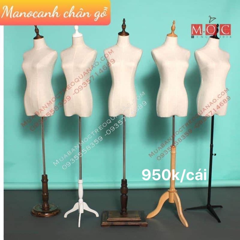 Manocanh vải chân gỗ( Grap/now)