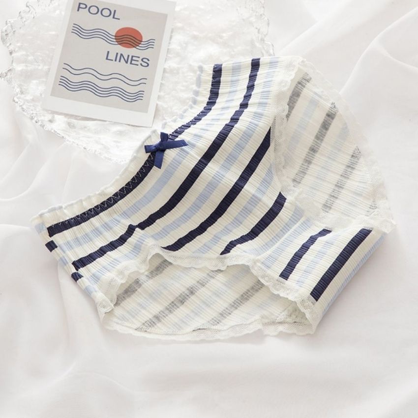 Quần lót cotton viền ren Cao Cấp, Quần chip nữ nhiều họa tiết cực xinh L396