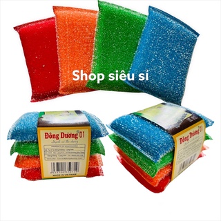 Miếng cước kim tuyến chùi nồi cam K31