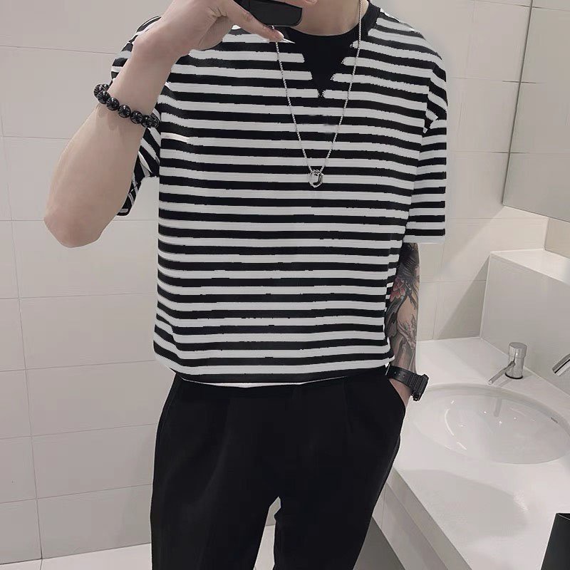 Áo thun Ztee Sọc ngang TRIANGLE CVC - Giá sỉ Unisex