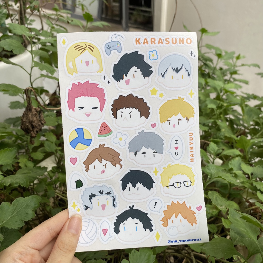Bộ hình dán - sticker anime Haikyuu!!