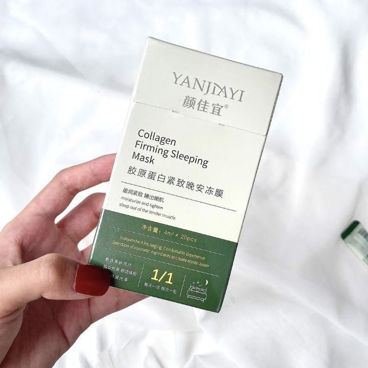 [Hộp 20 gói] Mặt nạ ngủ dạng thạch collagen YANJIAYI chính hãng ( nâng cơ/dưỡng trắng/khóa ẩm/cấp nước ) | BigBuy360 - bigbuy360.vn