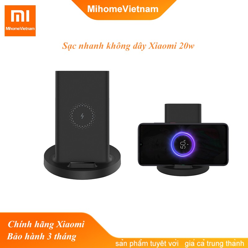 Sạc nhanh không dây Xiaomi 20w / BH 3 Tháng