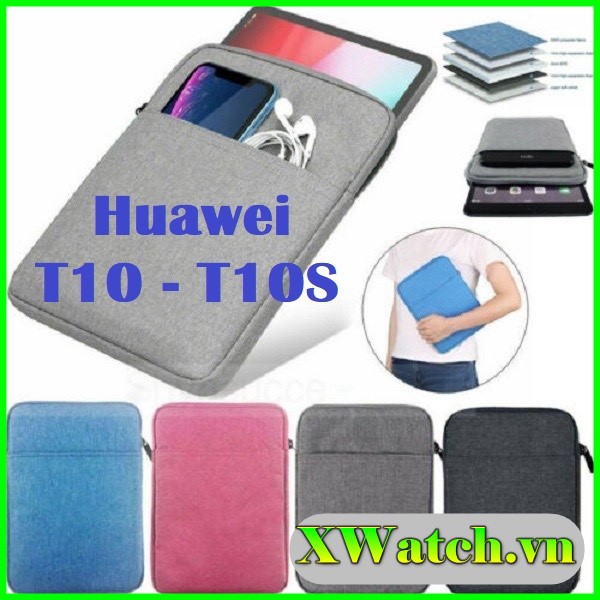 Túi đựng chống sốc , chống nước Huawei Matepad T10S 10.1 Huawei T10 9.7 inch lót nỉ cao cấp
