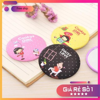 [FREESHIP EXTRA] Gương Cầm Tay Mini Hàn Quốc Dễ Thương - Gương Soi Bỏ Túi Trang Điểm