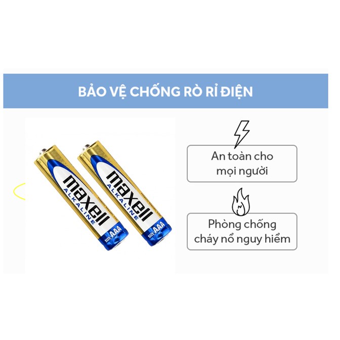 Vỉ 2 pin 3A Maxell Alkaline (dùng cho máy đo huyết áp cổ tay)