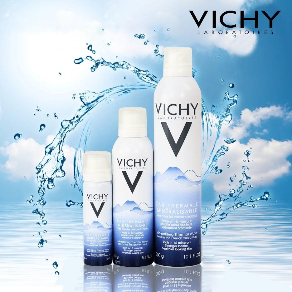 Xịt khoáng Vichy Mineralizing Thermal Water 300ml cấp ẩm, dưỡng da, chống lão hóa - Skinfa.