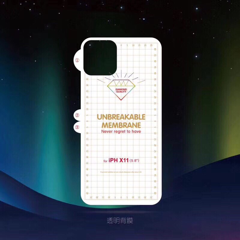 Miếng dán PPF iPhone 11/ 11Pro/ 11 Pro Max full mặt lưng cao cấp
