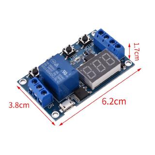 Mô-đun Công Tắc Hẹn Giờ Micro USB 5V Tự Động Có Đèn LED