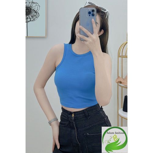 Áo thun crotop nữ , áo thun sát nách crotop chất thun cotton mềm mịn chely_fashion