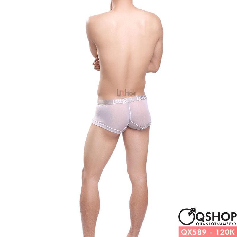 QUẦN LÓT BOXER NAM LƯỚI MỊN QX589