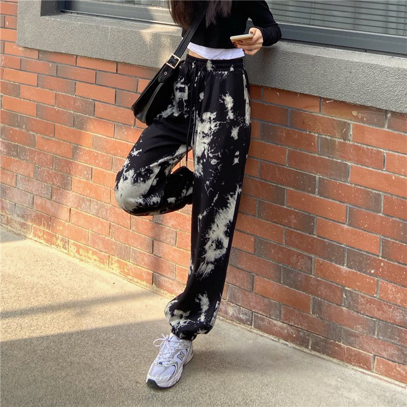 Quần jogger nữ loang form rộng bo gấu dáng ulzzang 1sizeshop | BigBuy360 - bigbuy360.vn
