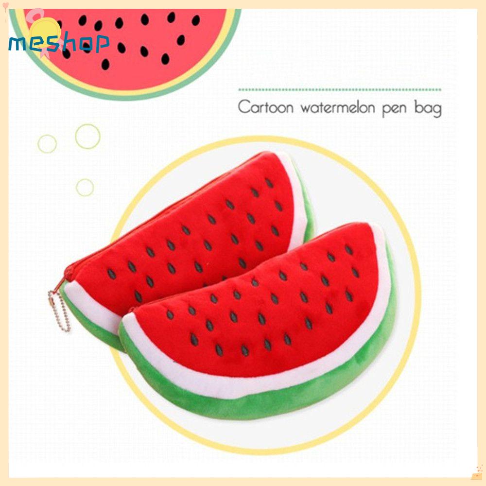 Túi Đựng Bút Hình Dưa Hấu Nhồi Bông Dễ Thương