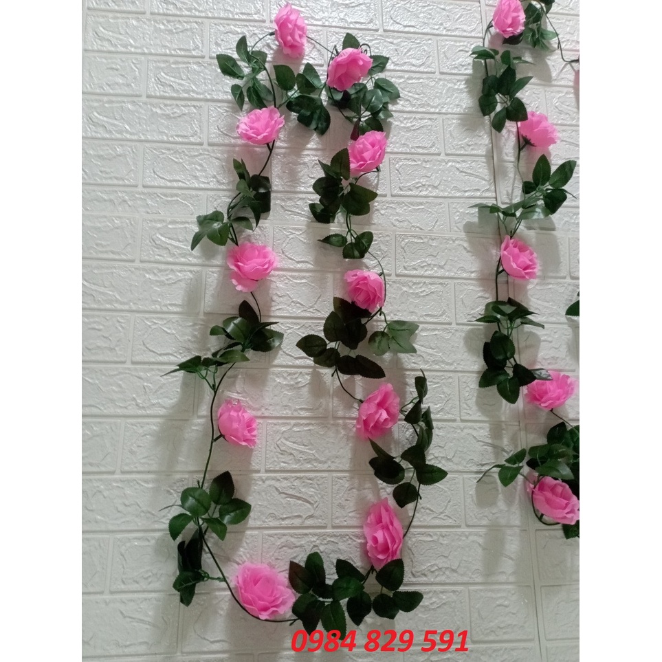 Dây hồng leo, hoa giả trang trí nhà cửa