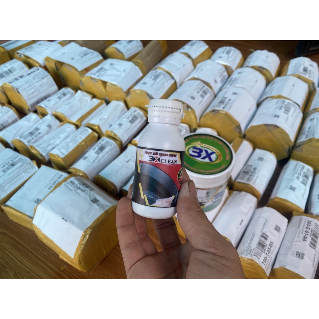 Chai Phục hồi nhựa nhám 3X Clean 50ml chuyên dùng cho nhựa đen nhựa nhám bạc màu, giúp lấy lại màu nhựa