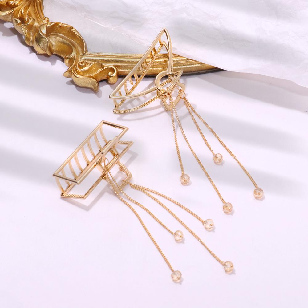 Kẹp Tóc Bướm VANES1 Phong Cách Hàn Quốc|Kẹp Tóc Tua Rua Chất Liệu Hợp Kim