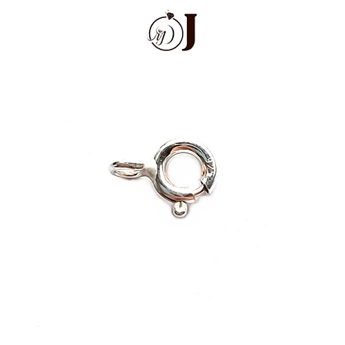 Khóa dây chuyền bạc MĐJ076 móc khóa tròn bạc 925