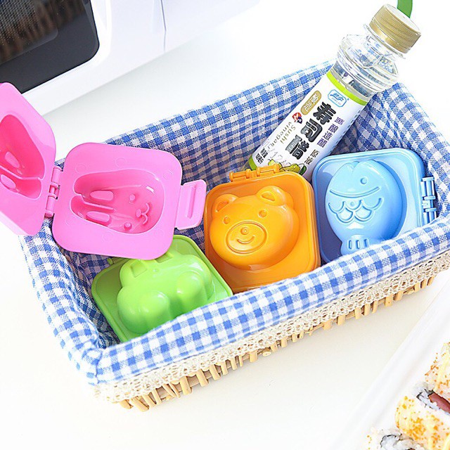 KHUÔN ÉP CƠM CHO BÉ, KHUÔN BENTO TẠO HÌNH LÀM BÁNH, ÉP TRỨNG HÀNG NHẬT