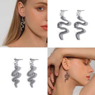 [Yiyuanmei Pavilion] Bông Tai Dài Hình Rắn Phong Cách Âu Mỹ Cổ Điển 2021