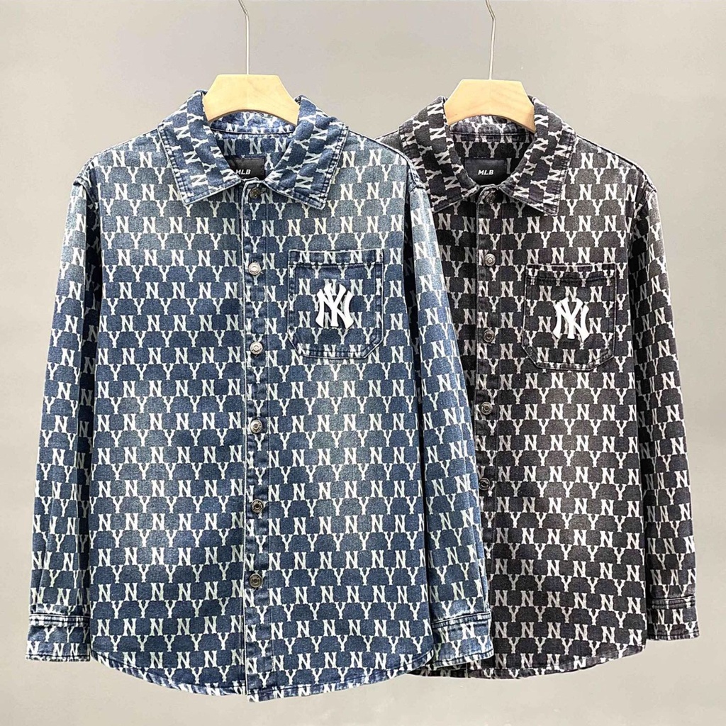Áo Khoác Denim Mlb Cá Tính Dành Cho Nam