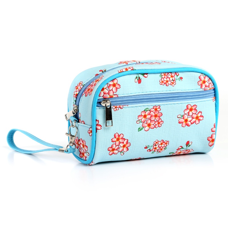Túi Đựng Mỹ Phẩm Cầm Tay In Họa Tiết Hoa Lựu Mới Dành Cho Đi Du Lịch