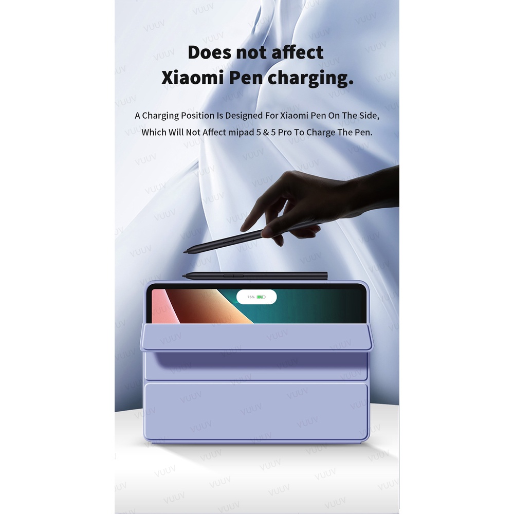 Bao Da Máy Tính Bảng TPU Mềm Có Thể Gập Làm Giá Đỡ Nam Châm Cho Xiaomi Mi Pad 5 pro Xiaomi pad 6 11 2023Ốp