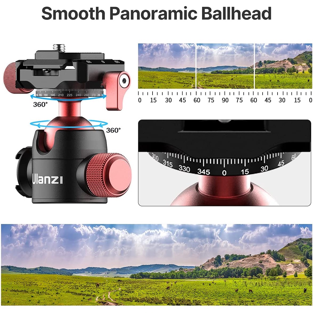 ULANZI U-70, Phụ Kiện Hỗ Trợ Quay Phim Cho Máy Ảnh, Metal Code Shoe Ball Head - Hàng Chính Hãng