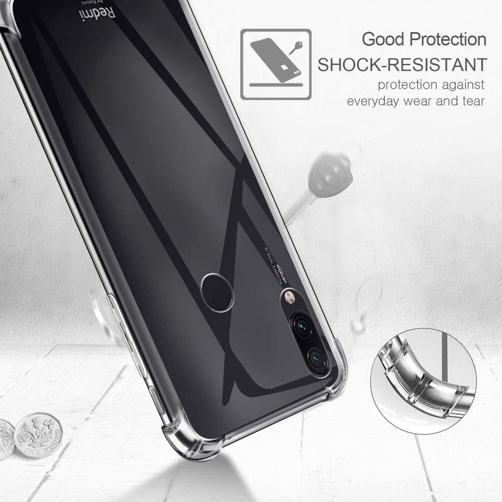 Ốp lưng Xiaomi Redmi Note 7 9 9A 9C 9T 10 10A 4G 11T 11 Lite Poco M4 Pro 11S 5G Silicone Trong suốt Chống sốc