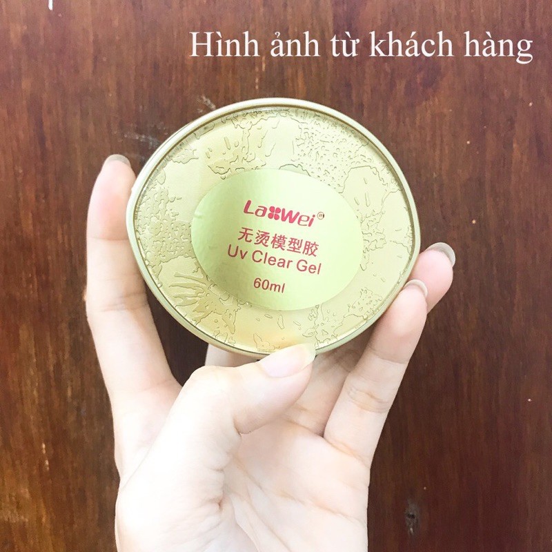 Gel đắp móng Lawei chính hãng (60ml) - Gel lạnh đắp móng loại xịn không chảy, đậm đặc, vào form rất nhanh